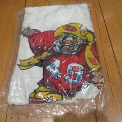 NEW Vintage San Francisco 49ers 1988 Jack Davis NFL Football Bath Towel 60&Prime;x 30&Prime;