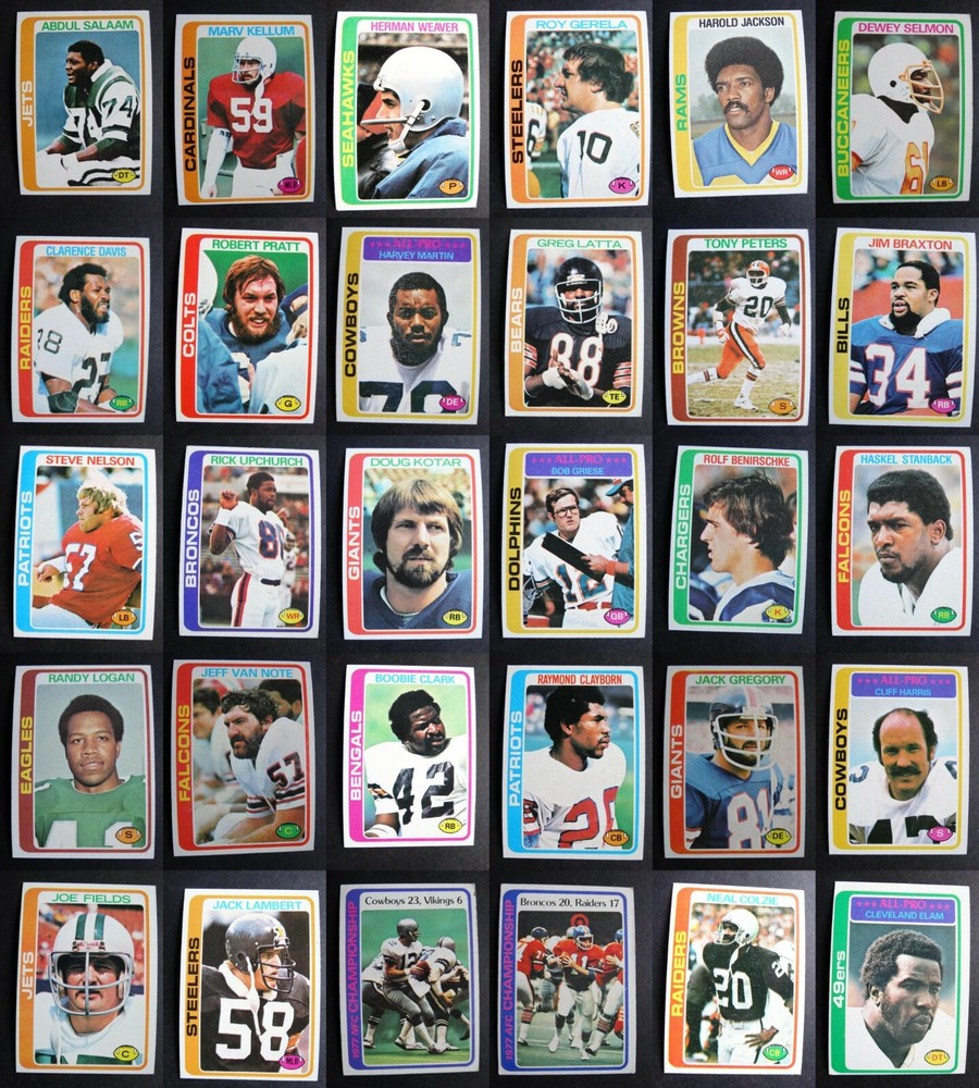 1978 Topps Football Cards Complete Your Set You U Pick From List 1-200