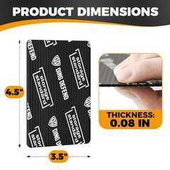 Ding Defend 110-Pack Trading Card Protector Shipping – 3.5 x 4.5 Inch Black Hobb