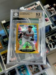 2013 Bowman Chrome Mini – Manny Machado – Gold Refractor – 50/50 – RC – BGS 9.5