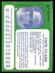 1988 Topps Kay-Bee Superstars of Baseball Jack Clark St. Louis Cardinals #33