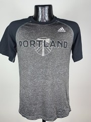 Men’s Adidas Climalite Portland Timbers Dark Gray & Black MLS Soccer Shirt Small