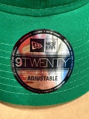New York Yankees Cap New Era 9twenty Adjustable Adult Size, Green W/ White Logo