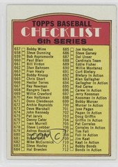 1972 Topps Checklist 657-787 (Copyright on Left) #604 0an