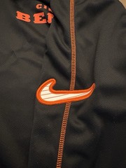 Nike Cincinnati Bengals Long Sleeve Shirt Dri Fit Black Orange NFL Mens Large