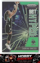 2021 Panini Prizm WNBA #11 Sabrina Ionescu Get Hyped Prizms Gold #/10