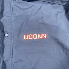 VTG Uconn Huskies Nike Jacket Mens XL Full Zip Blue Team Issued Windbreaker Coat