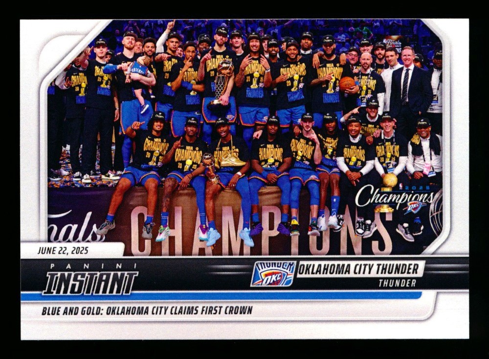 2024-25 PANINI INSTANT #639 SHAI/OKLAHOMA CITY THUNDER 1ST EVER NBA TITLE SP/898