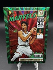Giannis Antetokounmpo #4 Donruss Net Marvels Green Laser 2025-26 Bucks