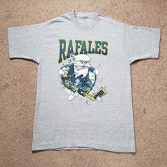 Vintage 90s Quebec Rafales Yeti Breakthrough Sz Medium Single Stitch T-Shirt