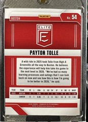 /99 Payton Tolle Green Parallel 2026 Donruss Elite 54 Rookie Boston Red Sox SP