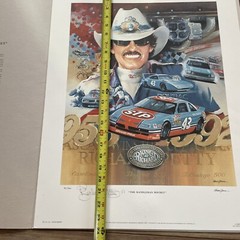 Richard Petty, « The Randleman Rocket” 19x 24 Limited Print 94/950 Vance Garvin