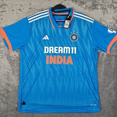 India 2023/2024 ODI Match Cricket Shirt Shirt BNWT 2XL XXL Heat Rdy Authentic