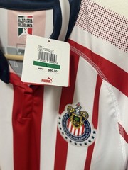 PUMA Guadalajara Chivas Soccer Jersey White Red Navy Men&rsquo;s L