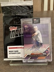 2024 Topps Now Nicky Cass On Card Auto Purple Parallel #16/25 Mets #150C