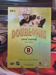 DAVID PASTRNAK 2025-26 ALLURE #DB-5 Doubloons Boston Bruins CASE HIT