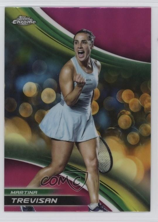 2025 Topps Chrome Pink Refractor Martina Trevisan #151 1m01
