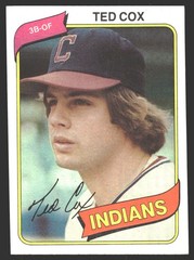 Ted Cox #252 1980 Topps Cleveland Indians