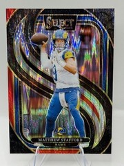 2024 Select Matthew Stafford Premier Level Black & Red Shock #182 – LA Rams
