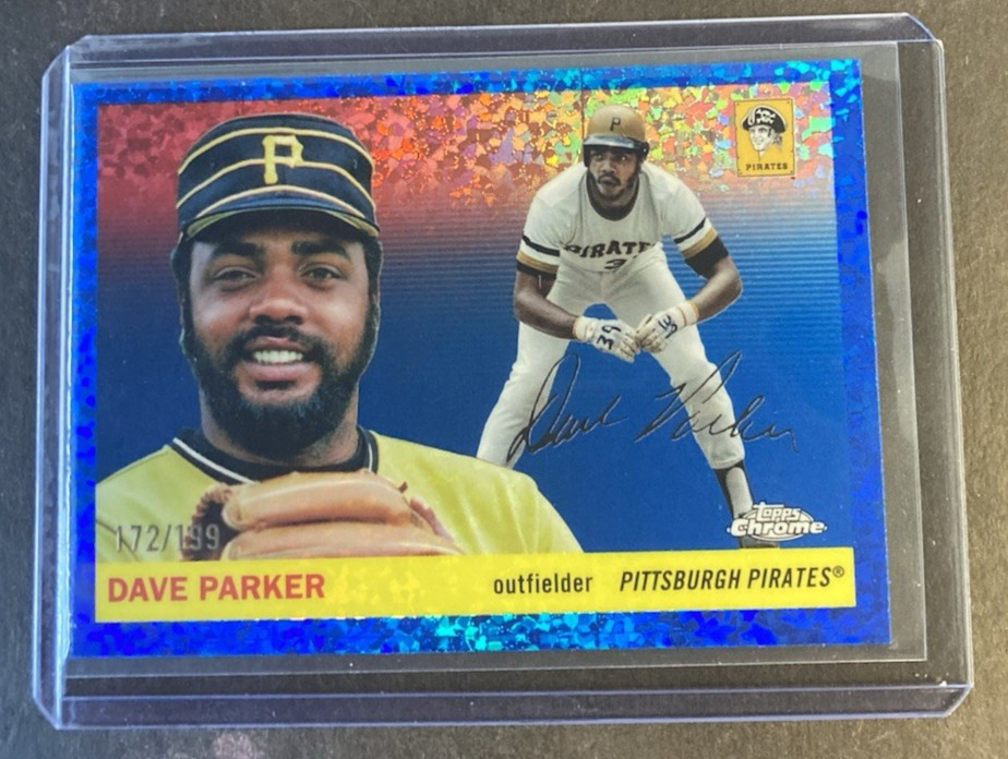 2025 Topps Chrome Platinum Dave Parker Blue Mini-Diamond Refractor /199 #240
