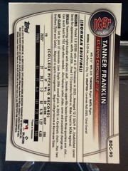 2025 Bowman Draft #BDC-90 Tanner Franklin Chrome Mojo Refractor
