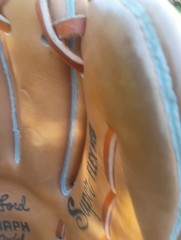 Vintage Spalding NOS Whitey Ford Baseball Glove Original Spalding Bag