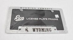 Wyoming Cowboys Rico Industries 12&Prime; x 6&Prime; Chrome Glitter License Plate Frame