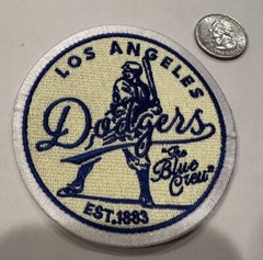 Los Angeles Dodgers embroidered iron on patch Approx 3.5”x 3.5” Beautiful!!