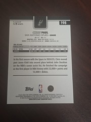 2025-26 Topps NBA Chris Paul #198 Season Tip Off Spurs