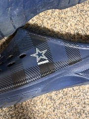 FOCO Dallas Cowboys NFL Football Slip-On Clog Shoes Navy Blue Black White