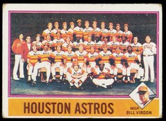 1976 Topps Houston Astros / Bill Virdon 147 Team Checklists Houston Astros