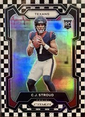 2023 Panini Prizm NFL Football Green Ice Prizm SEALED PACK Checkerboard Parallel