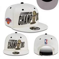 New York Knicks 2026 NBA Champions Locker Room Hat NewEra Replica – White