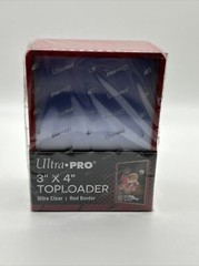 Ultra Pro 3X4 RED BORDER Toploaders 35pt 1 Pack of 25 for Standard Sized Cards