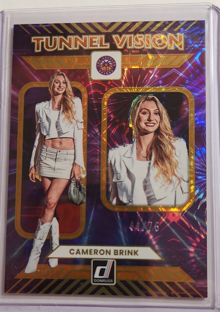 2025 Panini Donruss WNBA – Tunnel Vision Cameron Brink #8 Orange Fireworks /75