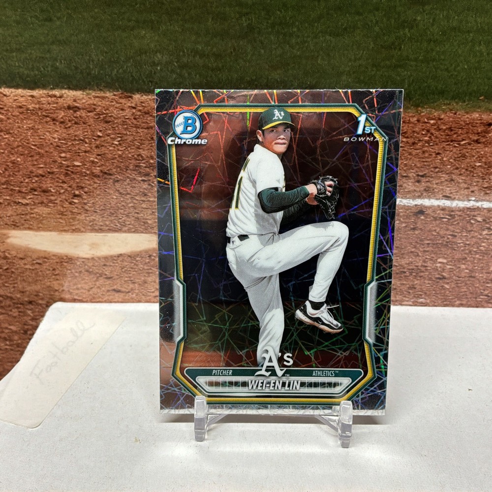 Bowman 2026 Chrome 1st Bowman Wei-En Lin Athletics Laser Refractor