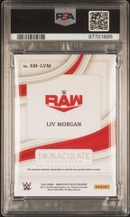 2023 Immaculate WWE Liv Morgan Superstar Swatches Red /25 PSA 8