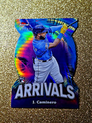 2024 Topps Finest Arrivals Junior Caminero Rookie Die-Cut /125 Refractor RC MINT