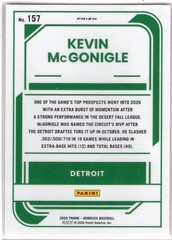 2026 Donruss Baseball Optic Kevin McGonigle No. 157 Orange Velocity