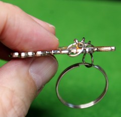 2026 World Cup Mascot Trio Silver Tone Alloy Metal Keychain Keyring