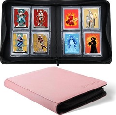 Toploader Binder Holds 128 Top Loaders, 4 Pocket Ringless Card Holder for 3&Prime; …