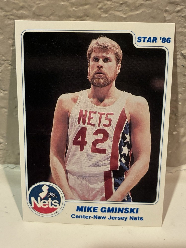 1985-86 Star Basketball Mike Gminski #62 New Jersey Nets NRMT D