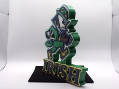 Leprechaun Fan Cave Sign, Fighting Irish Decor, 3D Inspired Fan Art