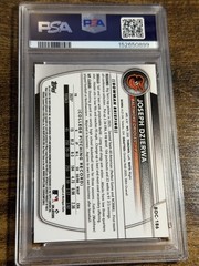 JOSEPH DZIERWA 2025 Bowman Draft #BDC-186 Orange Sapphire Refractor /25 PSA 10