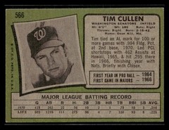 1971 Topps #566 Tim Cullen