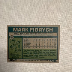 Topps 1977 Mark Fidrych Detroit Tigers Baseball Card #265 Rookie Auto Base