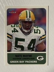 Nate Wayne 2002 Fleer Tradition Mini #190 062/125 Green Bay Packers