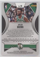 2019-20 Panini Prizm Pink Ice Prizm Jaylen Brown #40 10ow