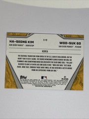 Ha-Seong Kim/Woo-Suk Go International Impact Rookie 2024 Bowman Chrome Card II-9