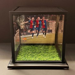 Luxury Soccer Ball Football Display Case by Leipzig Galleries Any Player or Team